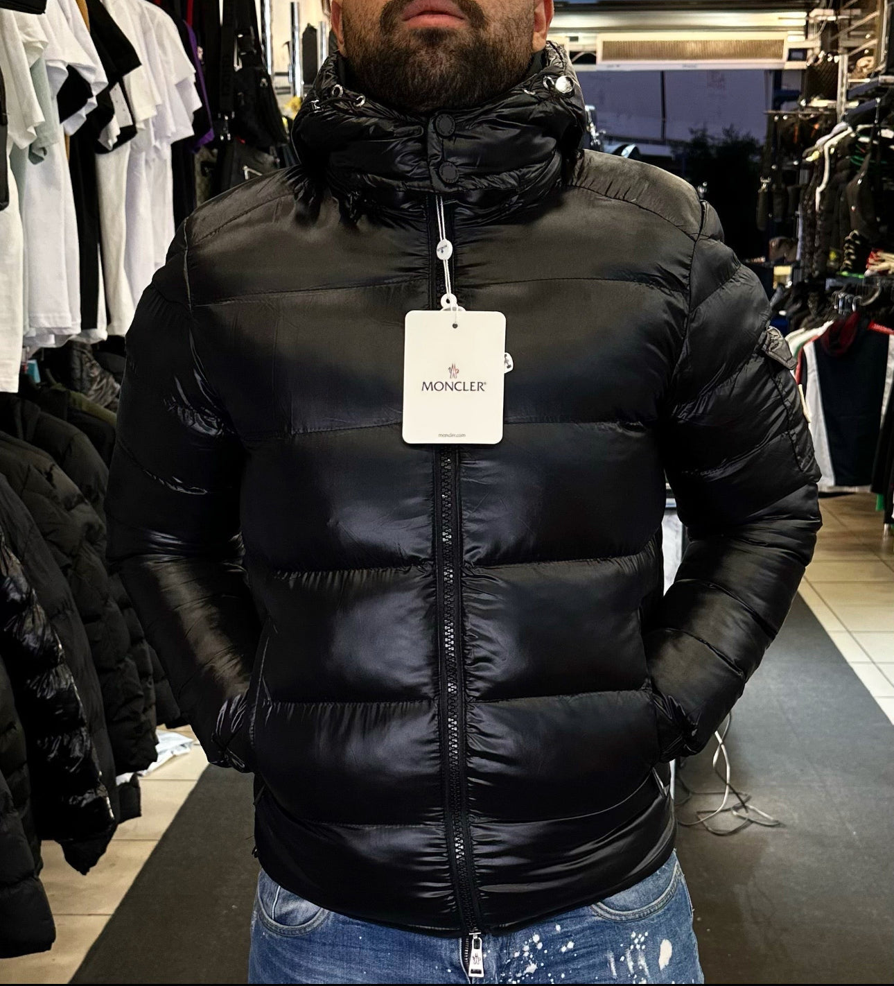 MONCLER ΜΠΟΥΦΑΝ ΜΑΥΡΟ