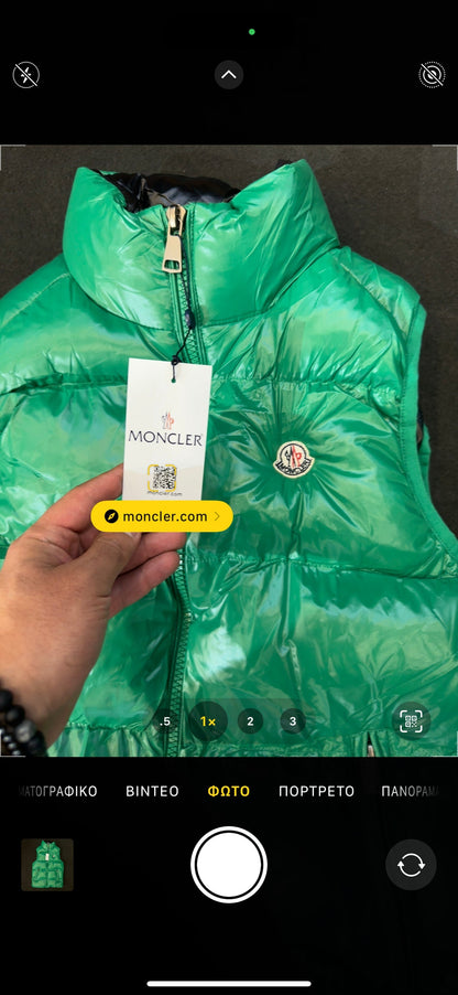 MONCLER - ΠΡΑΣΙΝΟ ΑΜΑΝΙΚΟ ΜΠΟΥΦΑΝ