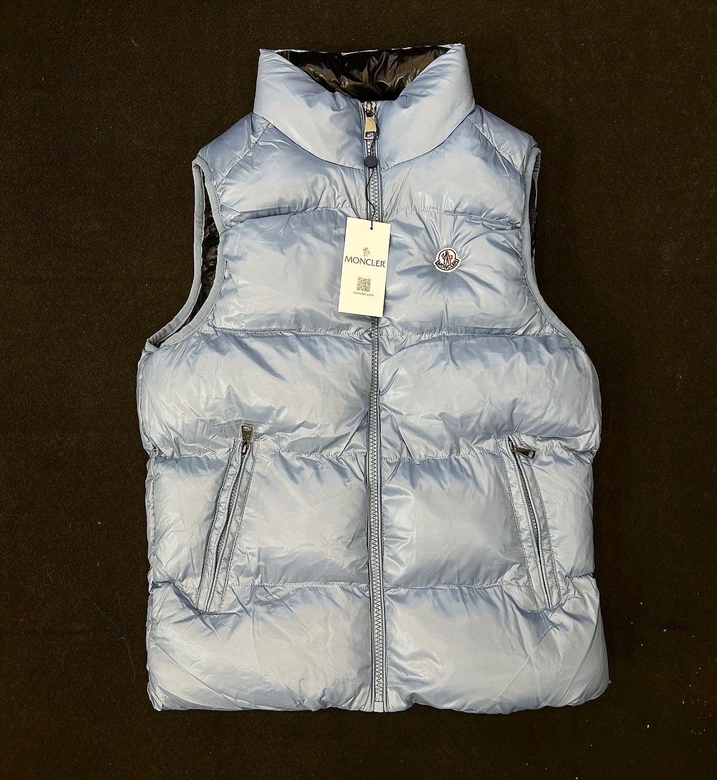 MONCLER - ΓΑΛΑΖΙΟ ΑΜΑΝΙΚΟ ΜΠΟΥΦΑΝ