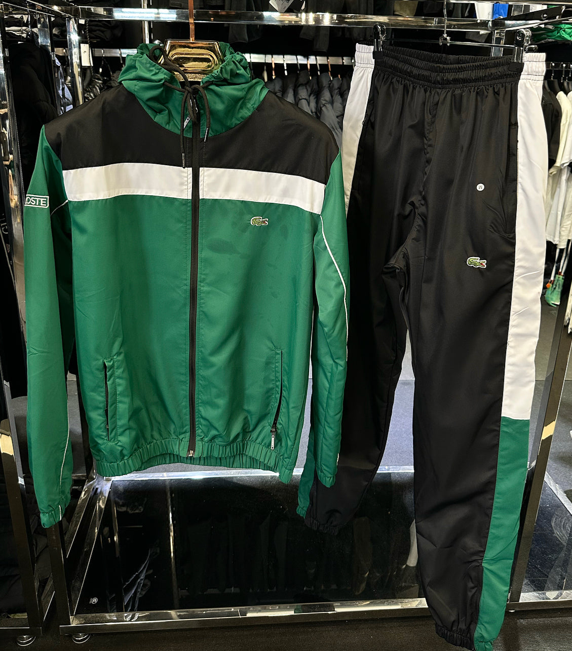 LACOSTE ΣΕΤ - ΠΡΑΣΙΝΟ ΜΑΥΡΟ B90