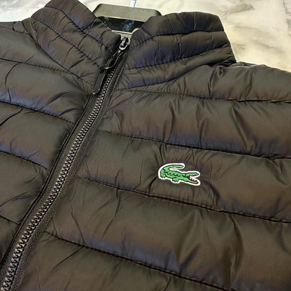 LACOSTE - ΜΑΥΡΟ ΑΜΑΝΙΚΟ ΜΠΟΥΦΑΝ 2025