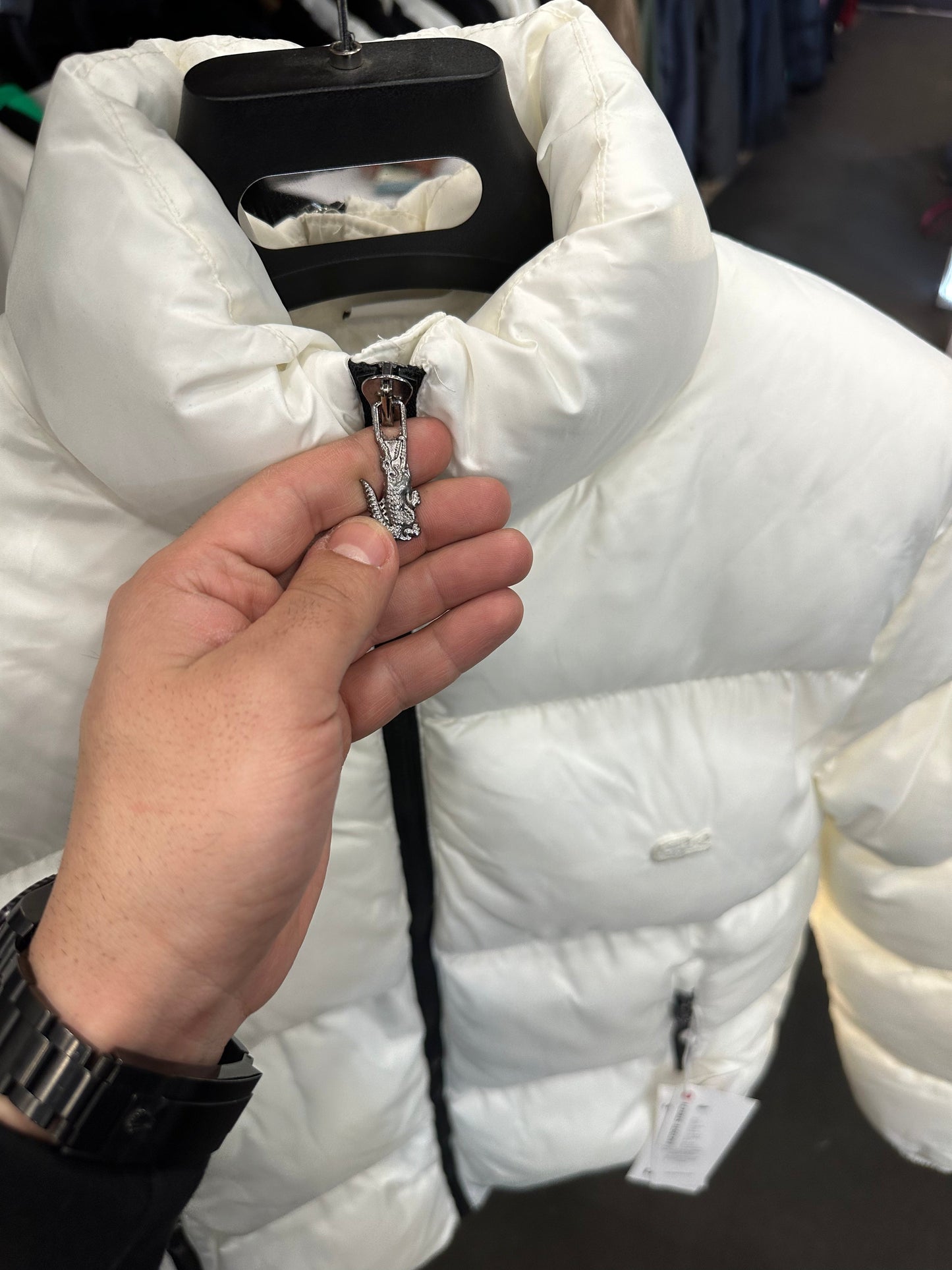 LACOSTE ΛΕΥΚΟ ΜΠΟΥΦΑΝ